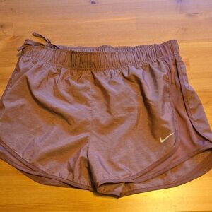Nike Brown Athletic Shorts Moisture-Wicking Comfort
